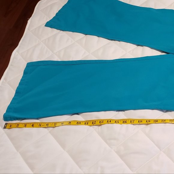 Dickies Scrub Pants with Elastic Waistband- Aqua - Picture 6 of 9